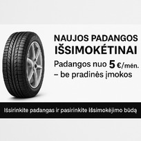 Naujos padangos internetu pigiau - PadangosTAU.lt