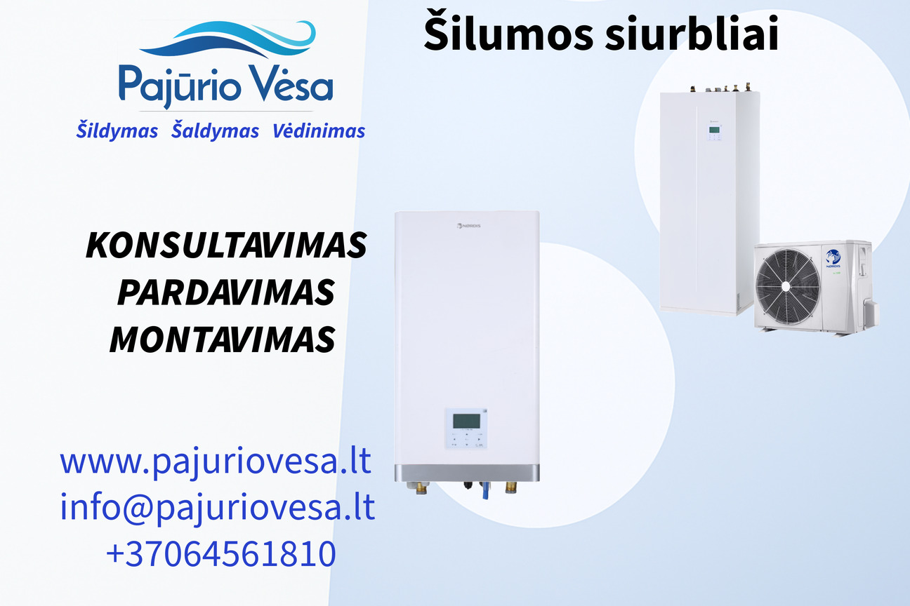 Parduodame ir montuojame šilumos siurblius