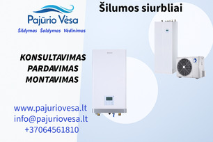 Parduodame ir montuojame šilumos siurblius