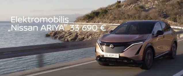 „Nissan ARIYA" dabar tik už 33 690 €