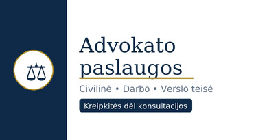 Advokato paslaugos, Lawyer, Адвокат в Вильнюсе