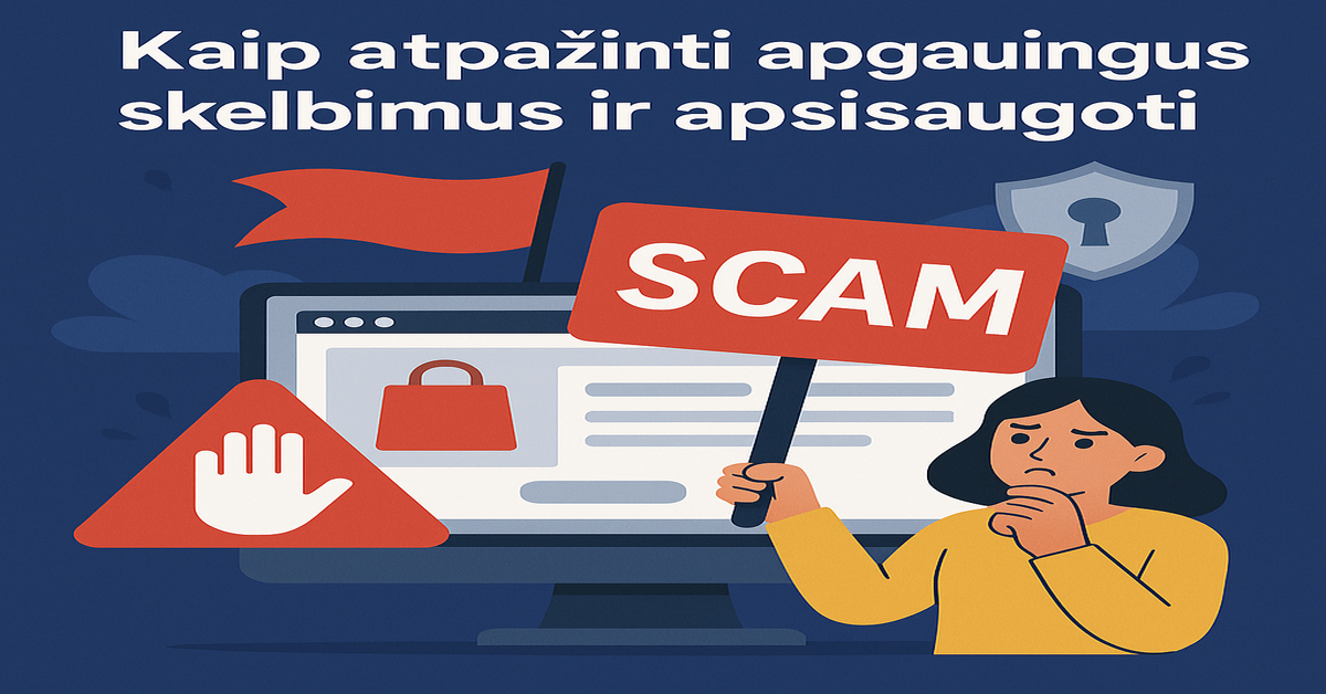 Kaip atpažinti apgaulingus skelbimus internete ir apsisaugoti – 10 ženklų ir patarimai saugiam pirkimui | Reklama.lt